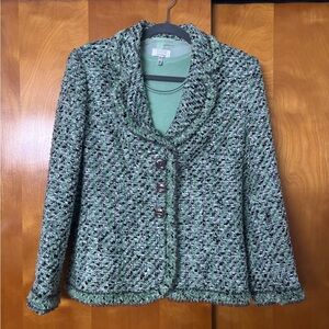 Women's Escalade Green Tweed Jacket